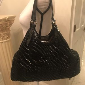 COLE HAAN Genevieve Woven Hobo Bag